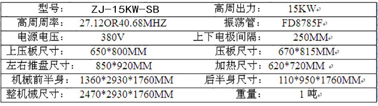 馬桶坐墊焊接機參數(shù)